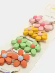 Серый меланж детские резинки для волос
