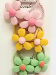 Серый меланж детские резинки для волос