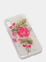 Розовый чехол Apple iPhone X / Xs чехол силиконовый с рисунком