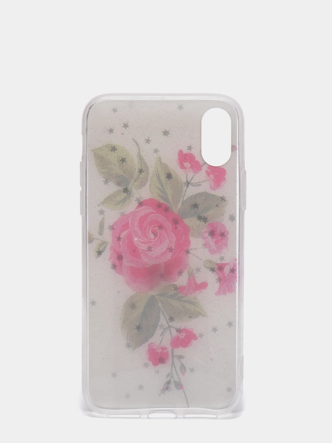 Розовый чехол Apple iPhone X / Xs чехол силиконовый с рисунком