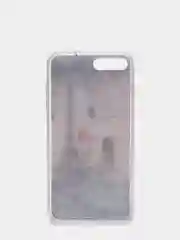 Бежевый чехол Apple iPhone 6 / 6s, 7 / 8 / SE 2020 пластиковый с рисунком, со стразами Стрекоза