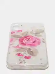 Тёмно-розовый чехол Apple iPhone X / Xs чехол силиконовый с рисунком