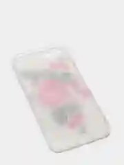 Розовый чехол Apple iPhone 6 / 6s, 7 / 8 / SE 2020 пластиковый с рисунком, со стразами Стрекоза