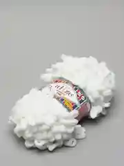 Белый пряжа Alize Puffy fine