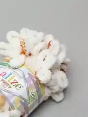 Молочный пряжа Alize Puffy петельки