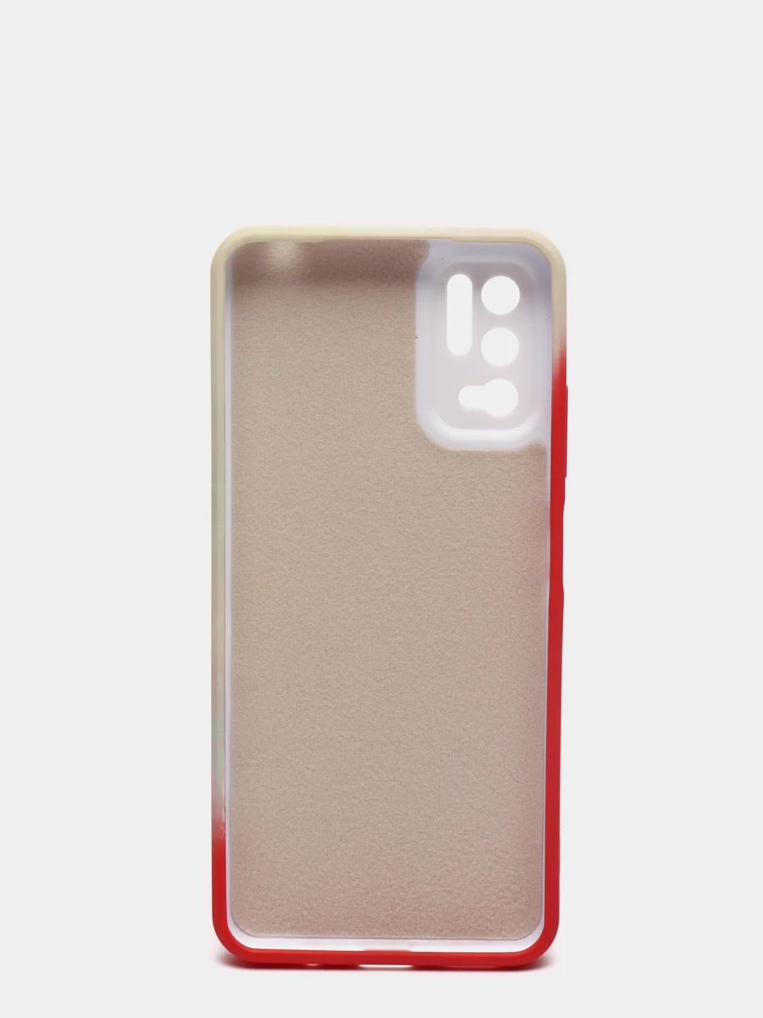 Красный силиконовый чехол Xiaomi Poco M3 Pro, с защитой камеры, палитра с бархатом