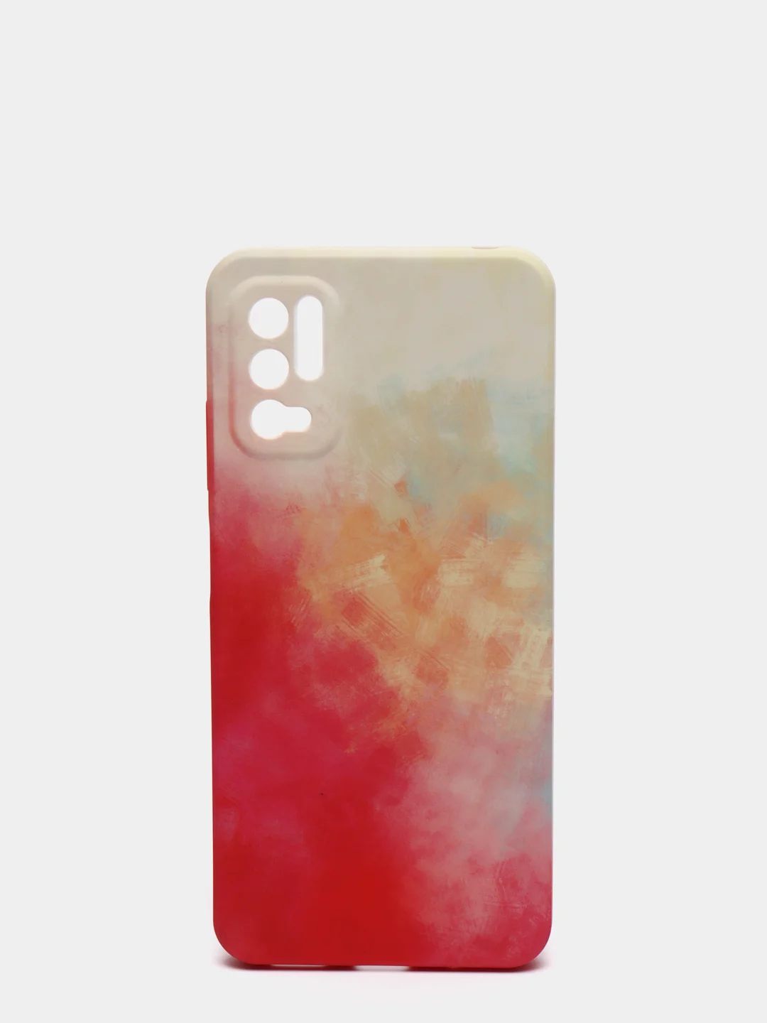 Красный силиконовый чехол Xiaomi Poco M3 Pro, с защитой камеры, палитра с бархатом
