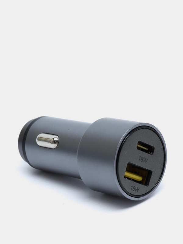Автомобильное зарядное устройство, 2 USB, 3.1А, быстрая зарядка 18 Вт