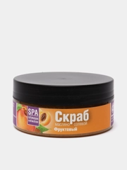 Скраб для тела натуральный "Фруктовый", масляно-солевой