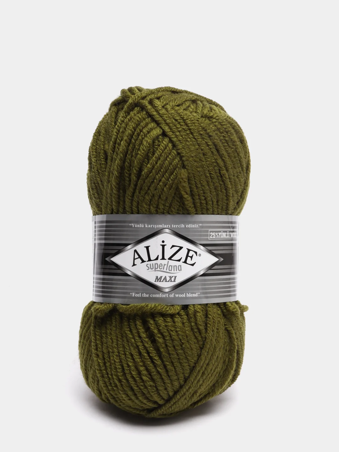 Зеленый шерсть Пряжа Alize Superlana maxi