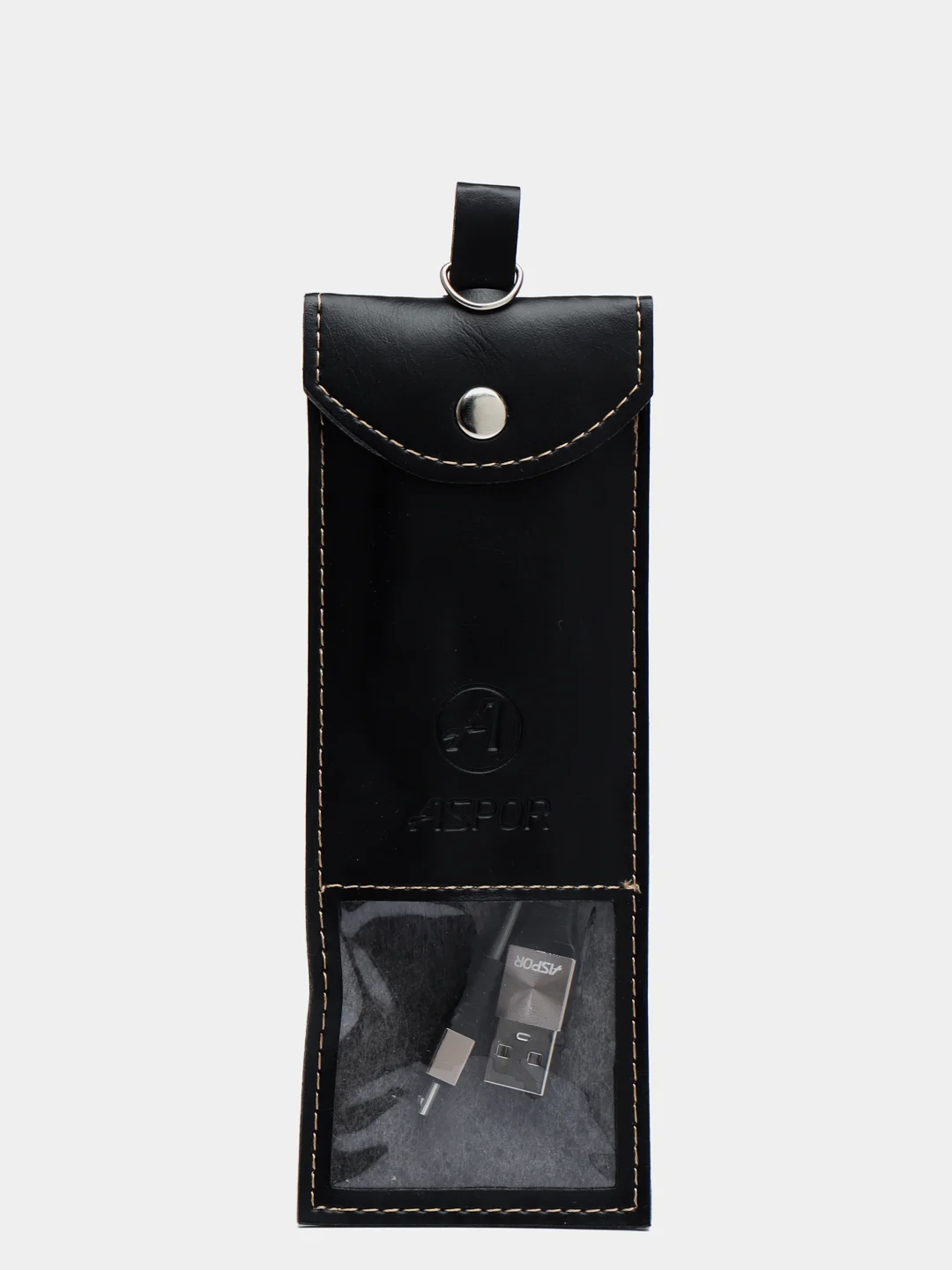 Тёмно-серый usb кабель Lighting, Type-C, Micro USB, 2.4A, 1.2 м, ASPOR A160