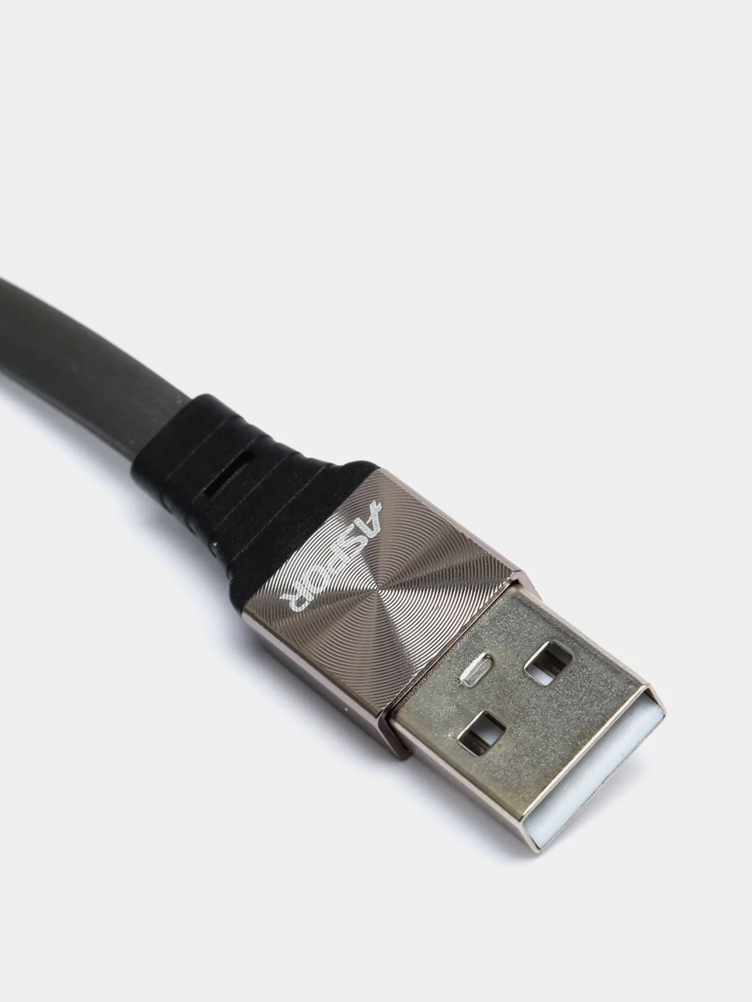 Тёмно-серый usb кабель Lighting, Type-C, Micro USB, 2.4A, 1.2 м, ASPOR A160