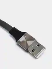 Тёмно-серый usb кабель Lighting, Type-C, Micro USB, 2.4A, 1.2 м, ASPOR A160