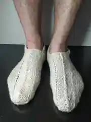 Молочный следки мужские,вязанные,ручная работа