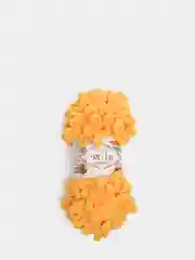 Желтый пряжа Alize Puffy, петельки большие, микрополиэстер, 100 г, 9 м