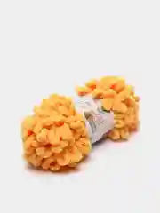Желтый пряжа Alize Puffy, петельки большие, микрополиэстер, 100 г, 9 м