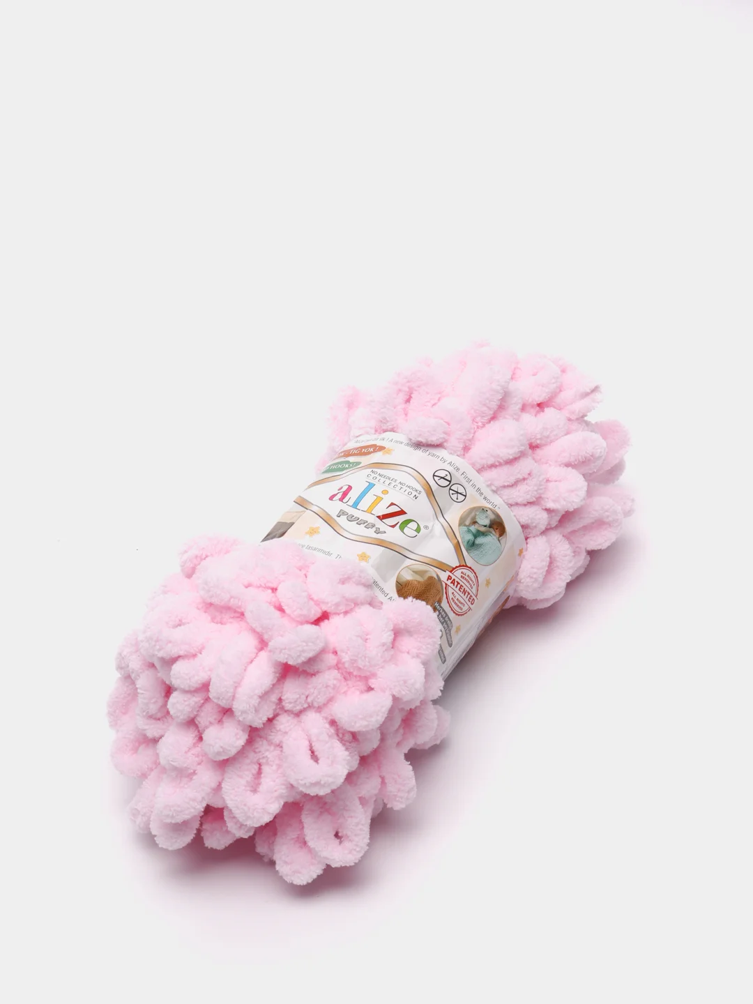 Конфетный пряжа Alize Puffy, петельки большие, микрополиэстер, 100 г, 9 м