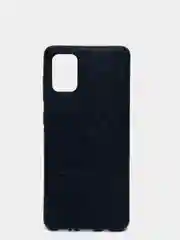 Темно-синий чехол Samsung Galaxy A71, Самсунг Галакси А71 4G из эко кожи Baseus