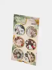 Тёмно-бирюзовый наклейки для ежедневника