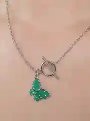 Бирюзовый цепочка с кулоном "Бабочка"
