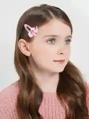 Белый заколки детские