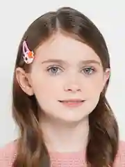 Белый заколки детские, длина 5.5 см