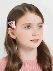 Желтый заколки детские