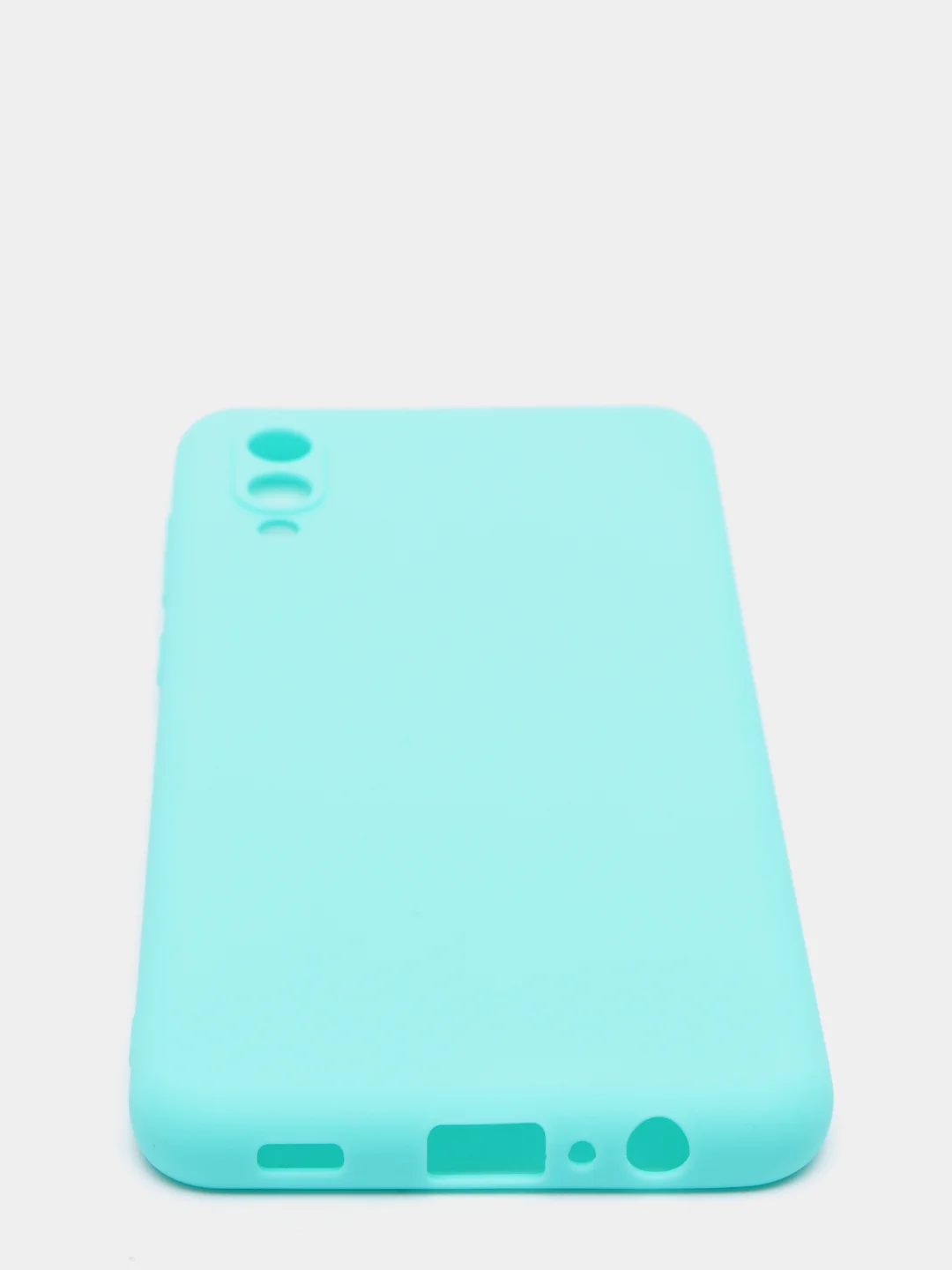 Бирюзовый чехол для Samsung Galaxy A02 / M02 2021 / A022F, силиконовый / Самсунг Галакси А02 / М02