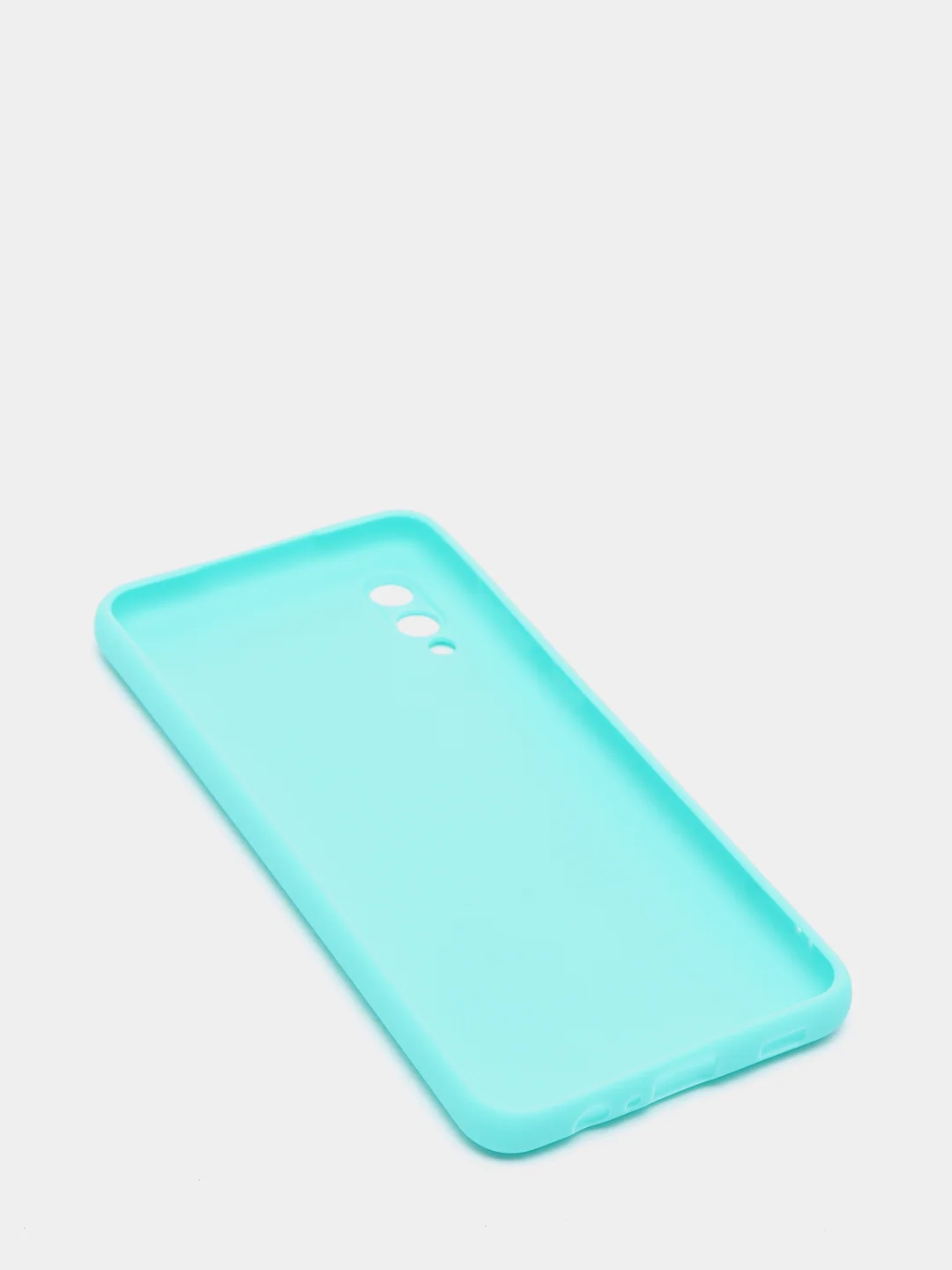 Бирюзовый чехол для Samsung Galaxy A02 / M02 2021 / A022F, силиконовый / Самсунг Галакси А02 / М02