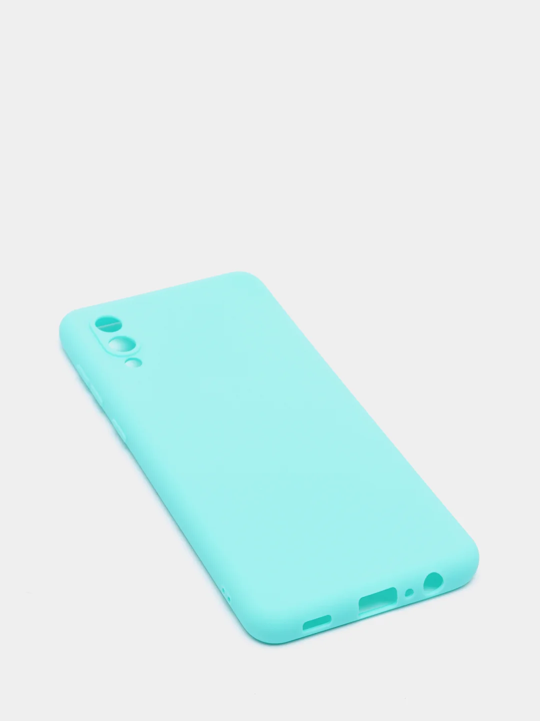 Бирюзовый чехол для Samsung Galaxy A02 / M02 2021 / A022F, силиконовый / Самсунг Галакси А02 / М02