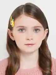 Белый заколки детские, длина 5.5 см