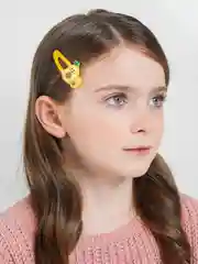 Белый заколки детские, длина 5.5 см