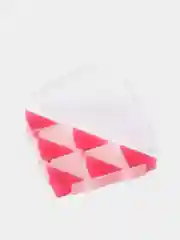 Розовый ластик в пластиковом чехле