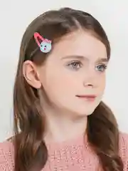 Коричневый заколки детские, длина 5.5 см