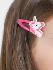 Белый заколки детские