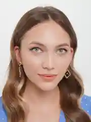 Серьги длинные "Ромбы"