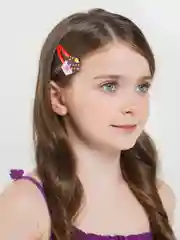 Желтый заколки детские