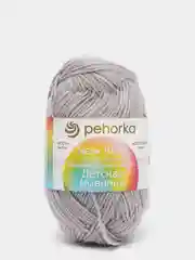 Серый пряжа Пехорка "Детская новинка", 100% акрил, 50г 200м