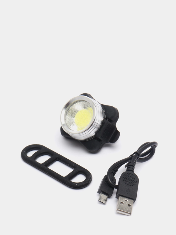 Фонарь велосипедный, аккумуляторный, с USB