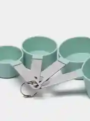Мятный набор мерных ложек, стаканов, 4 штуки