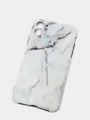 Бежевый меланж чехол для iPhone 11, с принтом