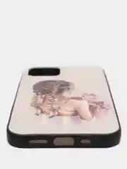 Бежевый чехол для Iphone 12, 12PRO c принтом
