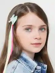 Салатовый детские цветные пряди на заколках