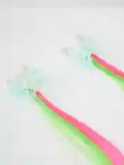 Салатовый детские цветные пряди на заколках