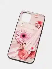 Кремовый чехол для Iphone 12, 12PRO c принтом