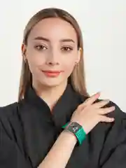 Браслет женский в стразах / Браслет женский Браслет с сердцем / браслет зеленый