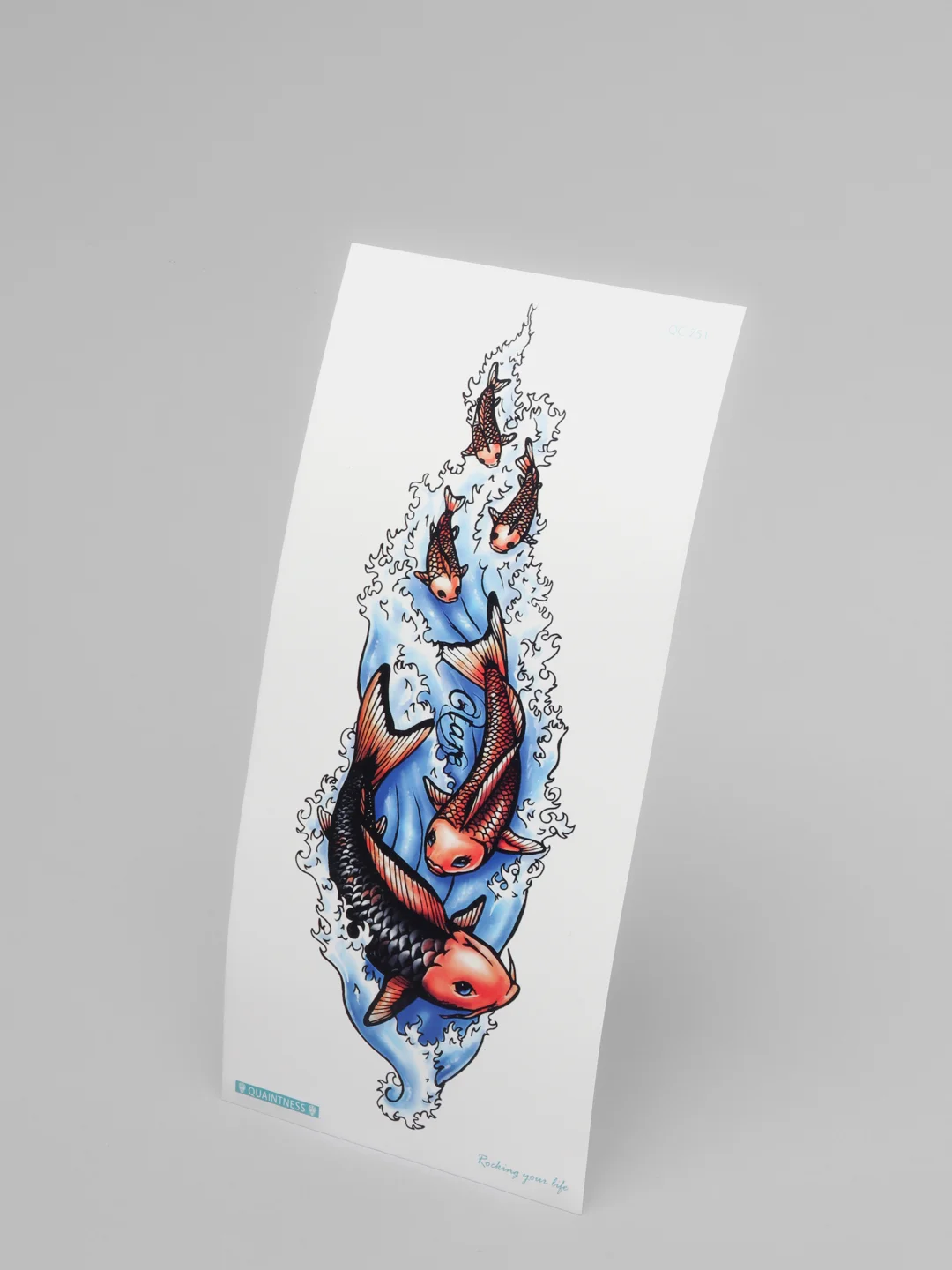 Серебряный татуировки "Животные и растения", 21*10 см