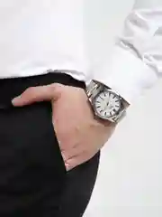 Серебряный мужские наручные часы, подарочный набор