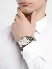 Серебряный мужские наручные часы, подарочный набор