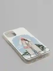 Мятный чехол iPhone 11, 12/ 12 Pro 6.1 mini, 7/ 8/ SE 2020, 5/ 5s /se 2016 с новогодним рисунком